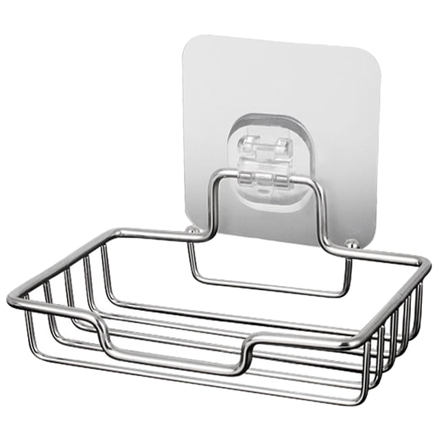 Miangastore Bathroom Kitchen Soap Holder Single-layer Stainless Steel Soap Dish Soap Rack