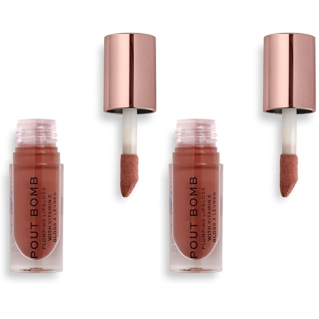 Brillo de labios Revolution Pout Bomb Plumping High Shine 4,5 ml x2
