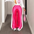 thumbnail image 5 of Dweltoz Baggy Sweat Pants High Waisted Color Block Striped Long Pants Athletic Loose Stretchy Y2k Joggers,Red L, 5 of 6