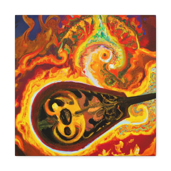 Mandolin at Dusk. - Canvas