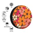 thumbnail image 5 of Multi-Size Car Tire Dust Cover Sunscreen, Corrosion, Dust And Water Keep Spare Tires Clean Retro Groovy Flowers Pattern (14) 15 Inch, 5 of 8