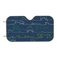thumbnail image 7 of Balery Shark Print Car Windshield Sun Shade,Windshield Sunshade for Car Pickup Truck SUV Accessories-Medium, 7 of 7