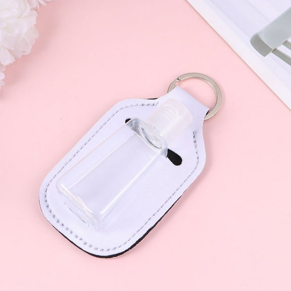 Masteelf  4 Set Hand Sanitizer Bottle Cover Portable Keychain Carrier