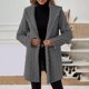 thumbnail image 1 of Chaquetas y prendas de vestir casuales con capucha de manga larga para mujer, de color liso, con cuello en V y manga larga, holgadas, informales, básicas, top de poliéster para mujer., 1 of 8