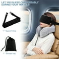 thumbnail image 5 of Travel Pillow Alternative Adjustable Head Support Strap Portable Neck Support Band Comfortable Head Support Band Compact Airplane Head Strap for Airplanes Cars, 5 of 10