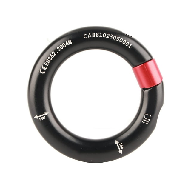 Rappel Gear Downhill Equipmento De Escalada Anillo De Rappel Con Una Apertura De 12 Mm, Conector Desmontable Para Rescate Arborista De Escalada De Rocas