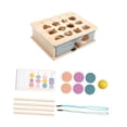thumbnail image 2 of Conjunto de juguetes de secuenciación de apilamiento de madera, clasificador de forma , Toy de preescolar de aprendizaje de educación temprana, 2 of 9
