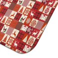 thumbnail image 5 of Red Christmas Patchwork Pattern Dish Drying Mat for Kitchen 1 Pack, Ultra Absorbent Microfiber Dishes Drainer Mats,16x18in(41x46cm), 5 of 6