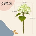 thumbnail image 2 of Flores artificiales de hortensia Yatim, verde claro, 53 cm, 5 unidades, 2 of 7