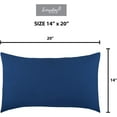 thumbnail image 4 of Everyday Kids 2-Pack Toddler Travel Pillowcases - Solid Navy, 4 of 4