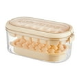 thumbnail image 2 of Shrysg Ice Cube Tray Set with Non-Spill Lid - Versatile Ice Maker Kit Including Square & Round Trays,1 Ice Storage Box,28 Compartments,and an Ice Scoop for Freezer Convenience, 2 of 5