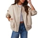thumbnail image 2 of Chaquetas de Oversize para Mujer, Estilo Motero, de Ante Sintético, Ideales para Otoño e Invierno Estilo Y2K L, 2 of 8