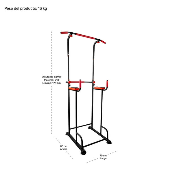 Torre Multifuncional Abdominales Dominadas Power Rack Walmart en linea