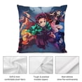thumbnail image 5 of Demon Slayer Pillow Case Soft Pillow Cover Pillowcase Decorative Cushion Cover Home Decor 12 "x12 ", 5 of 8
