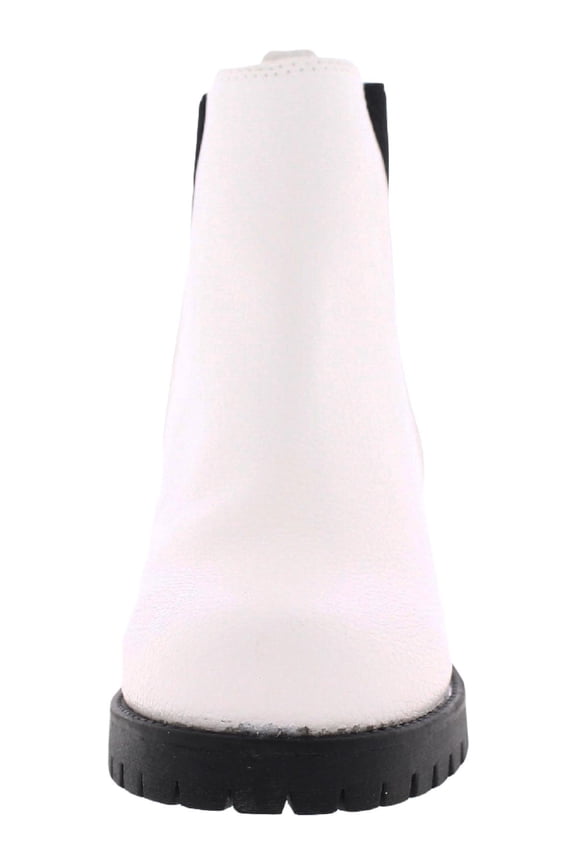 Womens Jody Faux Suede Lug Sole Chelsea Boots