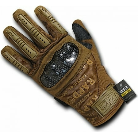 

RapDom Carbon Fiber Combat Tactical Gloves [Coyote Brown - M]