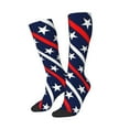 thumbnail image 2 of Balery Patriotic Star Fun Novelty Socks Men'S Women'S Crew Socks Funny Crazy Novelty Socks Quirky And Cool Socks, 2 of 9