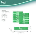 thumbnail image 3 of Kore Design Chair Fidget Silicone Kick Bands Green 10/Pack (KD-KB0002), 3 of 6