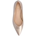 thumbnail image 4 of Journee Womens Pammie Slip On Pointed Toe Kitten Heel Pumps, Widths Available, 4 of 8