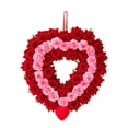 thumbnail image 1 of Corona de corazón para el día de San Valentín, corona floral, decoración del hogar, decoración exterior para Estilo C, 1 of 9