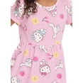 thumbnail image 3 of Hello Kitty Girls' Allover Print Dress with Short Sleeves, Sizes 4-12, 3 of 8