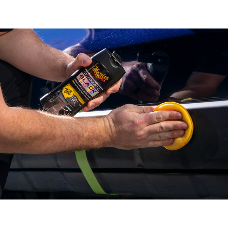 JEGS 72346: Auto Trim Restorer, 8 oz. Bottle, Interior/Exterior Use, Water-Resistant Coating, For Use on Plastic, Leather, Vinyl, and Rubber