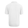 thumbnail image 6 of Men's Vertical Ribbed Knit Quarter Zip Polo Shirts, Short Sleeve Collared Casual Knitwear White, 6 of 6