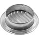thumbnail image 2 of Yoohey 5.5 Inch Round Soffit Air Vent Stainless Steel Louvered Grille Cover Vent Hood Wall Air Vents with Built-in Fly Screen Mesh, 2 of 4