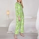 thumbnail image 3 of Balery Cute Frogs Conjunto de Pijama con Estampado para Mujer, Conjunto de Dos Piezas con Manga Larga, Ropa de Dormir Suave con Bolsillos, Pijamas Cómodos-X-Large, 3 of 7