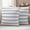 LightGrey, variant on Navy Blue Stripe Outdoor Waterproof Pillow Covers, Modern Simple Geometric White Striped Decorative Square Throw Pillowcase Sofa Cushion Sham for Patio/Couch/Chair, 24"x24" 2 Pack
