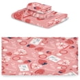 thumbnail image 2 of SKYSONIC 3 Pack Towel Valentine's Day Mother's Day Red Hearte Love Cotton Bath Towel Set (1 Bath Towel, 1 Hand Towel, 1 Washcloth) for Bathroom, Super Soft and Quick Dry Towels, 2 of 7