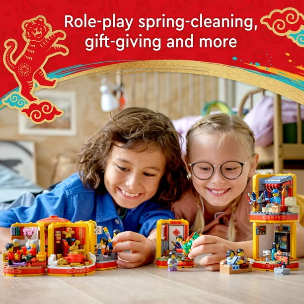 LEGO Lunar New Year Traditions 80108 Building Kit; Gift Toy for Kids ...