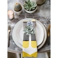 thumbnail image 2 of Nautical Anchor Cloth Napkins Set of 6 Reusable Dinner Napkins, Yellow Gray Gradient Wooden Grain Cocktail Napkin Washable Table Napkins for Wedding/Holiday Party/Baby Shower 20"x20", 2 of 7