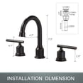 thumbnail image 5 of Wowow Two-Handle 8" Widespread Oil Rubbed Bronze Bathroom Faucet, 5 of 5