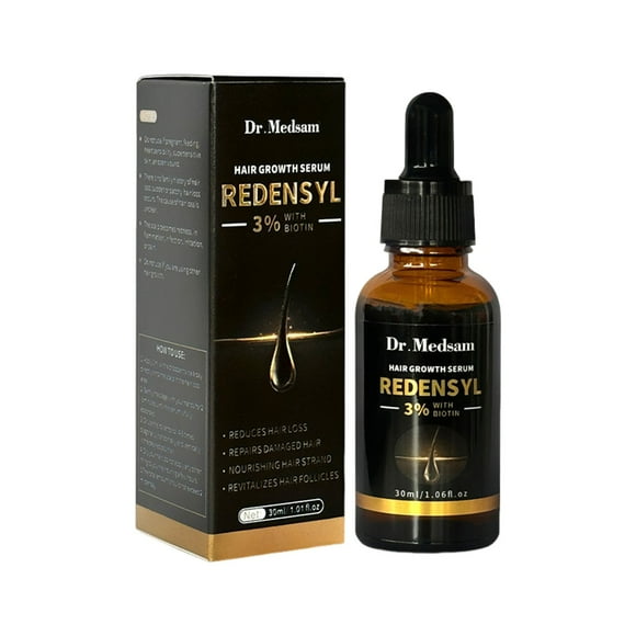 Hair Growth Treatment, Thicker, 5% Minoxidil Biotin Hair Growth Serum Oil, for Men And Women, Prevents Hair Loss And Thinning, 30Ml