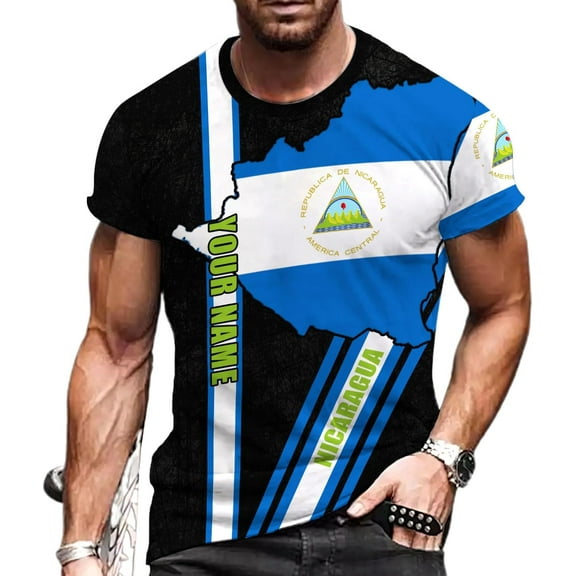 Personalized Nicaragua Shirt Custom Nicaragua Flag Lion Shirt for Men & Women Nicaraguan Camisas T-Shirt, Nicaragua Tshirt (DefaultTitle, S)