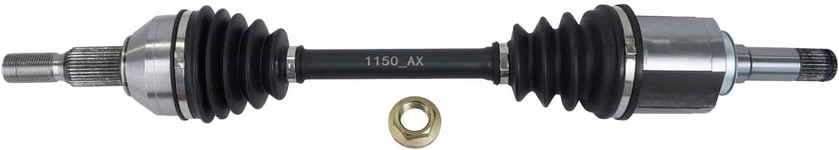Detroit Axle - Front Left CV Axle for GMC Acadia Limited Chevy Traverse Saturn Outlook Buick Enclave, Driver Side U-Joint CV Axle Assembly Replacement