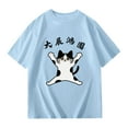 thumbnail image 4 of Boys Girls Cartoon Da Zhan Hong Tu Graphic Print Tee with Short Sleeves, Back to School Summer T shirts Sizes 3-14, 4 of 4