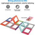 thumbnail image 3 of LNGOOR Magnetic Picture Frames  10 Pack of 3 inch Magnetic Photo Frame DIY Mini Desktop Photo Frame  Refrigerator Photo Frame Pockets for 2x3 Picture Frame Holder(Random Color), 3 of 7