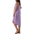 thumbnail image 6 of Amazhiyu Women’s 100% Linen High Low Midi Dress with Pockets for Summer Casual Flowy Dresses, 6 of 7