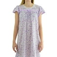 thumbnail image 2 of Ezi Women's Cap Sleeve Floral Nightgown, 2 of 4