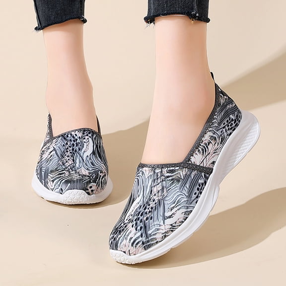 Vedolay Sneakers Women Shoes for Women Breathable Flats Dressy Comfortable Sneakers,Gray 7