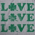 thumbnail image 2 of Womens Love Shamrock T Shirt Cute Four Leaf Clover Saint Patricks Day Tee Womens Graphic Tees, 2 of 7