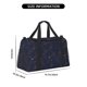 thumbnail image 3 of Disketp Copper-Gold Gloss Outline Navy Dark Blue Bolsa de Viaje Tipo Duffle, Bolso de Mano para Fin de Semana para Mujer, Bolsa de Gimnasio Ligera para Hombre, Esencial para Viajes, 3 of 7