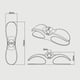 thumbnail image 2 of Clips de Cable de 4/9 Uds Clip de gestión de Cable de goma autoadhesivo duradero para cocina, 2 of 9