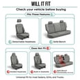 thumbnail image 5 of FH Group Juego completo de fundas para asientos de automóvil de tela plana, juego de tres filas para 7 pasajeros, ajuste universal para automóviles, camionetas y SUV (gris) FB050217, 5 of 5