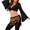 Dark Purple-Gold, variant on Belly Dance Hip Scarf, with Coin Fringe, for Belly Dance Performance Parties Rave