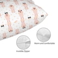 thumbnail image 5 of Salouo Poodle Dog Pattern Pillow Cases,1PC Pillow Covers with Envelope Closure Decorative Pillow Case for Bed Couch,Pillows Not Included-20"x30", 5 of 6
