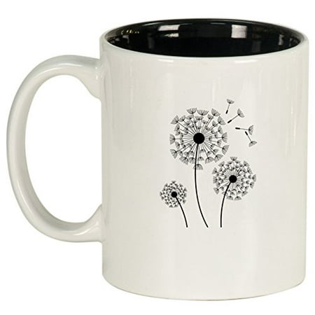 

Ceramic Coffee Tea Mug Cup Dandelions (White)