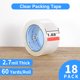 thumbnail image 2 of Cinta adhesiva transparente JARLINK, 18 rollos, 48 mm x 55 m, 2,7 mm de grosor, 2 of 7